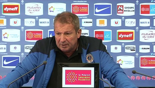 FCL/MHSC : le point presse de Rolland Courbis