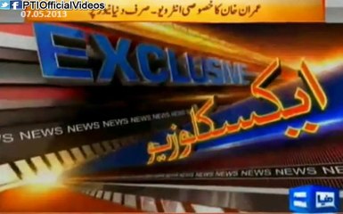 Imran Khan said a few days before General Elections 2013