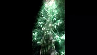 Burj Khalifa Fireworks 2013-2014