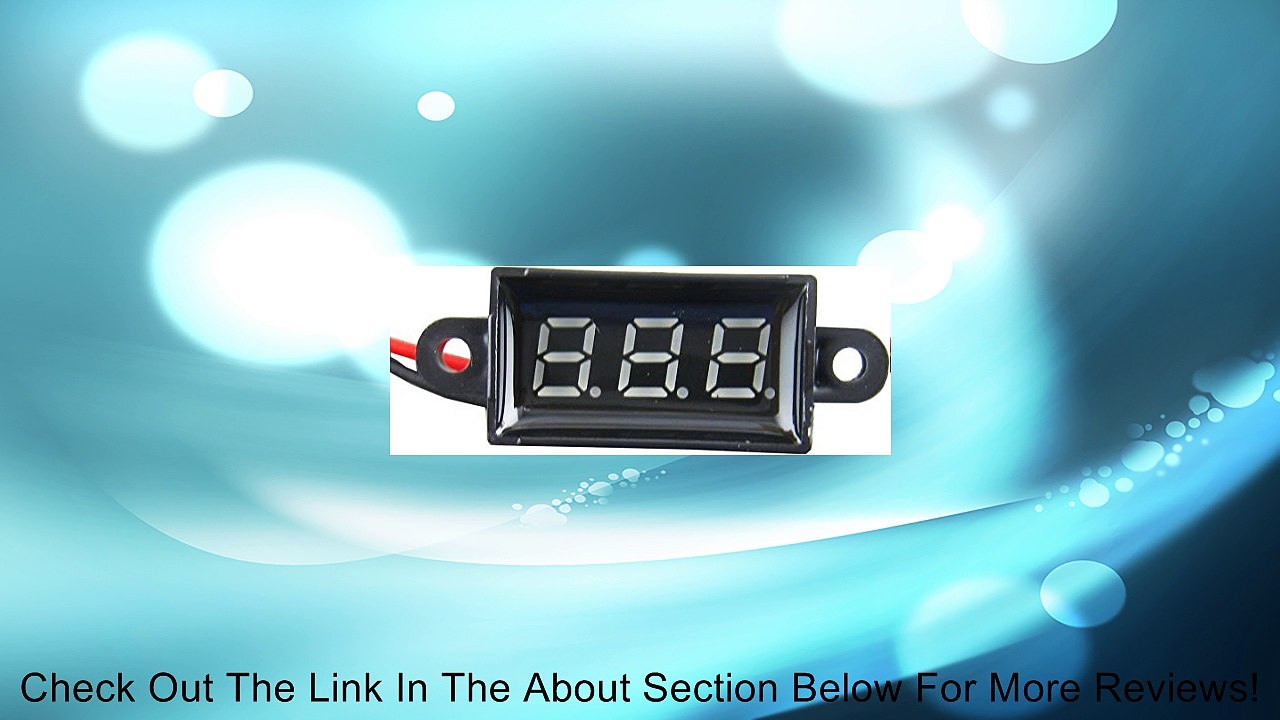 yeke 0.28" micro waterproof DC 3.50-30.0V two-wire led digital voltmeter dislpaly volt panel meter voltage tester Gauge Monitor (Yellow) Review