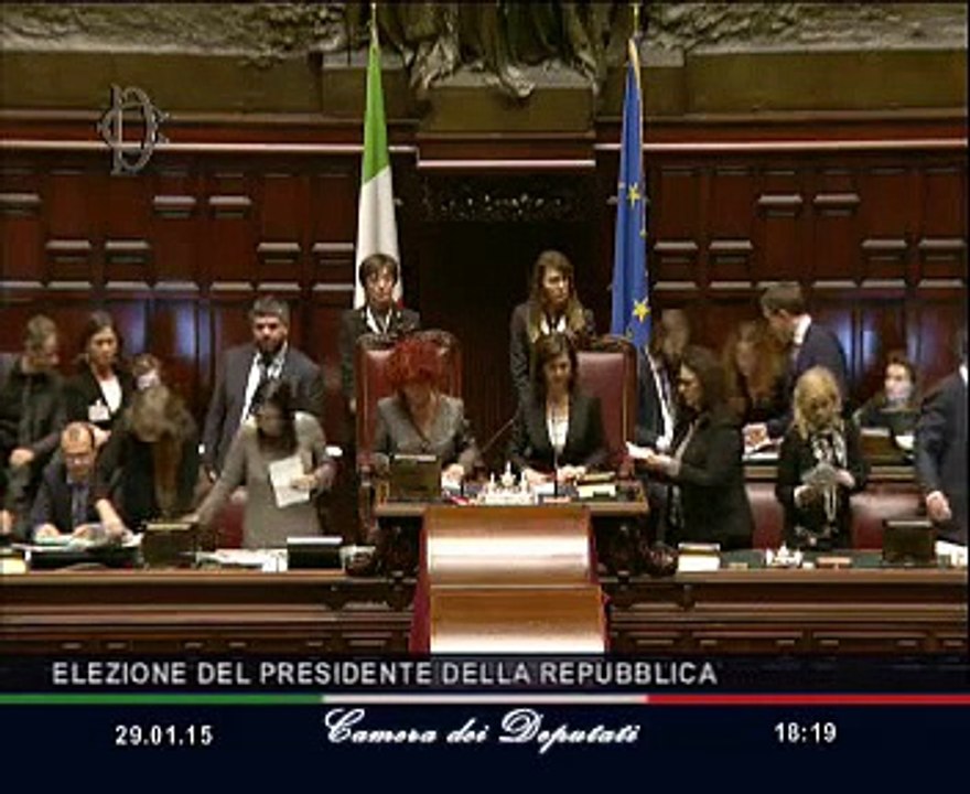 Roma - Elezione del Presidente della Repubblica -  Risultato (29.01.15)