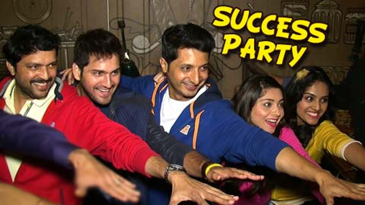 Classmates Success Party - Ankush, Sonalee, Sai, Sachit, Siddharth - Marathi Movie