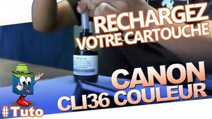 Comment recharger une cartouche Canon CLI-36 couleur