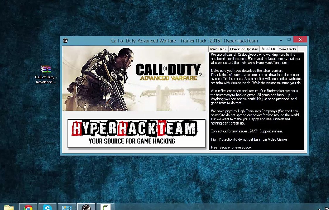 Call of Duty Advanced Warfare Trainer 2015 New MultiHack 100