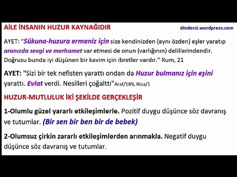 11.sınıf 5.ünite Aile ve Din dindersi.wordpress.com