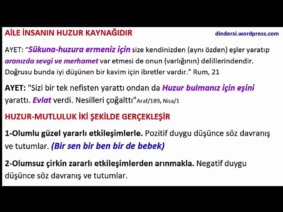 11.sınıf 5.ünite Aile ve Din dindersi.wordpress.com