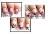 Pink Tips ❤ Valentine's Day !! Nails For Valentine's Day Nail Art Easy Nail Designs