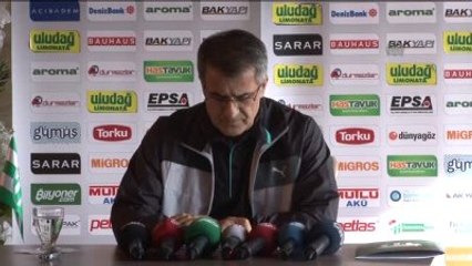 Bursaspor Teknik Direktörü Güneş
