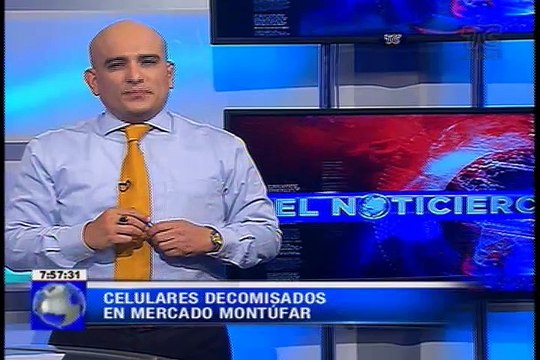 Celulares decomisados en mercado Montúfar