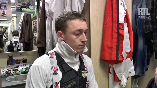 Anthony Barrier, driver de Talicia Bella dans le Prix de l'¨le de France dimanche 1er février 2015¨à Vincennes