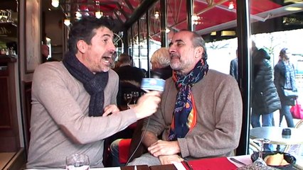 Antoine Dulery fait son marché et son spectacle à Vincennes rencontre sur VincennesTV .fr