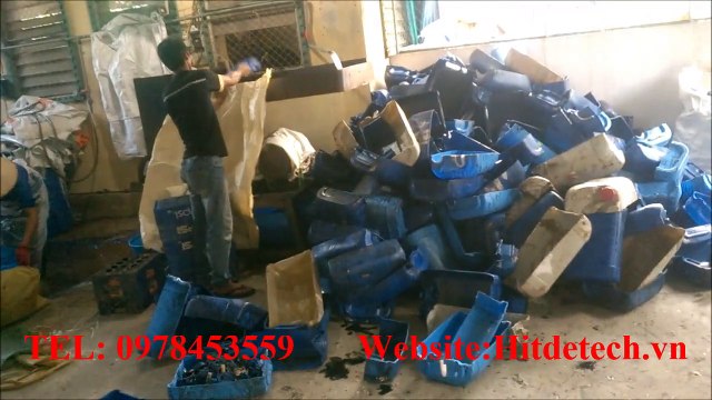 máy băm can nhựa, bình nhựa, khay nhựa