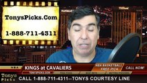 Cleveland Cavaliers vs. Sacramento Kings Free Pick Prediction NBA Pro Basketball Odds Preview 1-30-2015