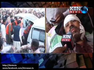 injured people has been taken to the Larkana Hospital from Shikarpur Blast.