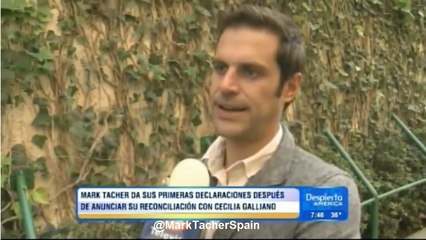 Mark Tacher hablo para la cámara de DA