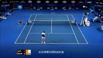 Ball girl makes cricket-style catch off Wawrinka