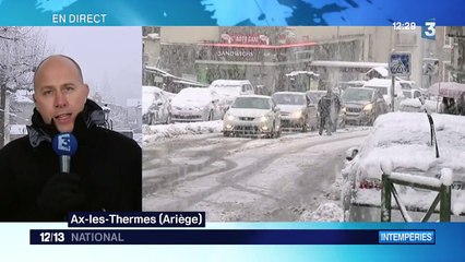 La neige complique la circulation dans les Pyrénées