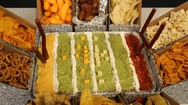 Super Bowl Snack Stadium DIY