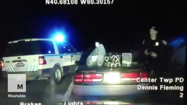 Watch: Handcuffed woman steals police cruiser