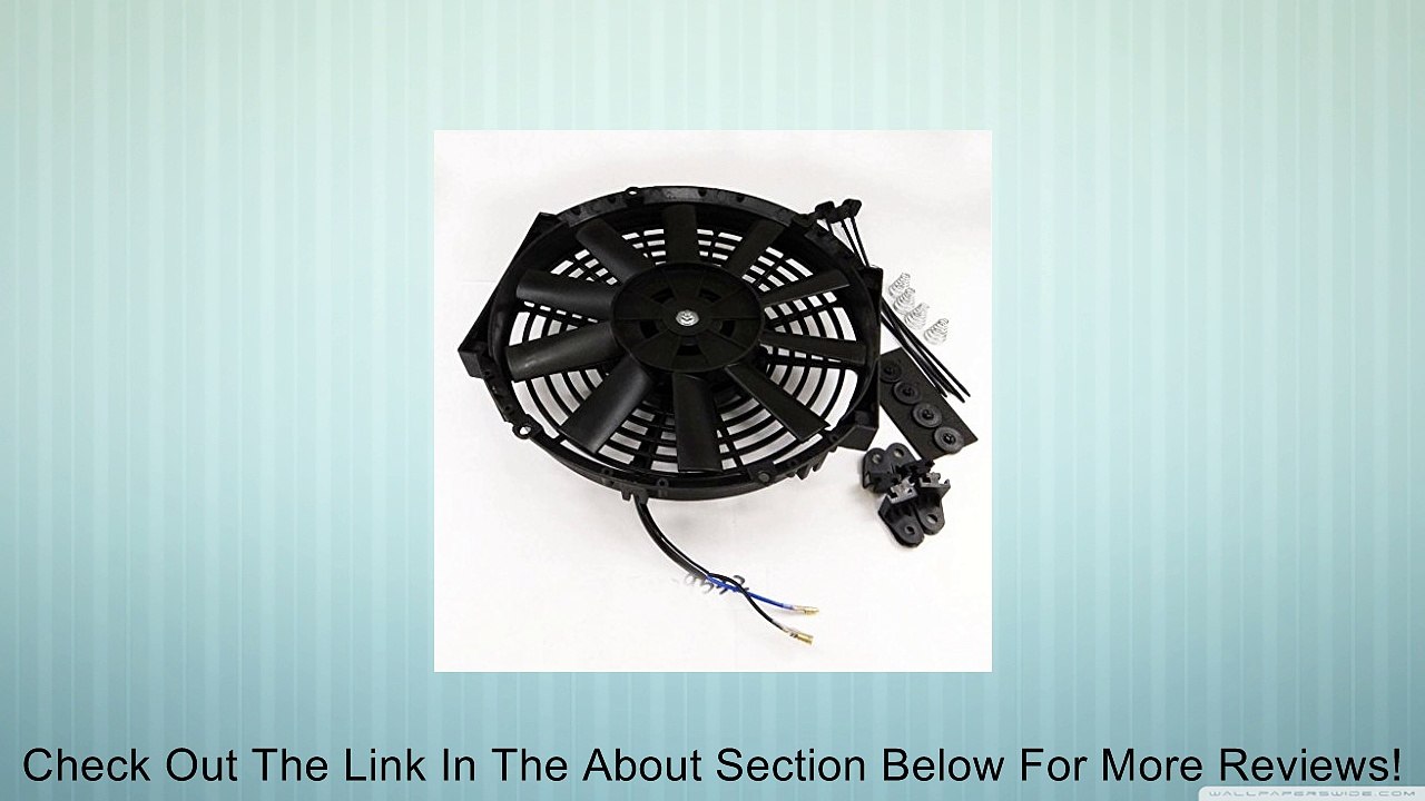 7" Straight Blades 12 V 80W Slim Pull Push Racing Radiator Engine Cooling Fan Review