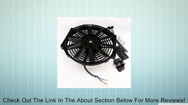 7 Straight Blades 12 V 80W Slim Pull Push Racing Radiator Engine Cooling Fan Review