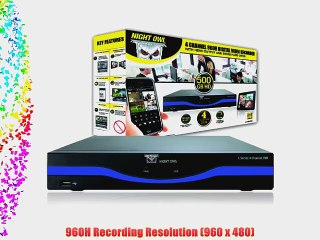 Night Owl Security L-DVR4-5GB 4-Channel 960H DVR with 500GB Hard Drive HDMI and Free Night