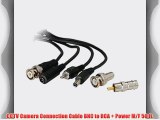 CCTV Camera Connection Cable BNC to RCA   Power M/F 50 ft.