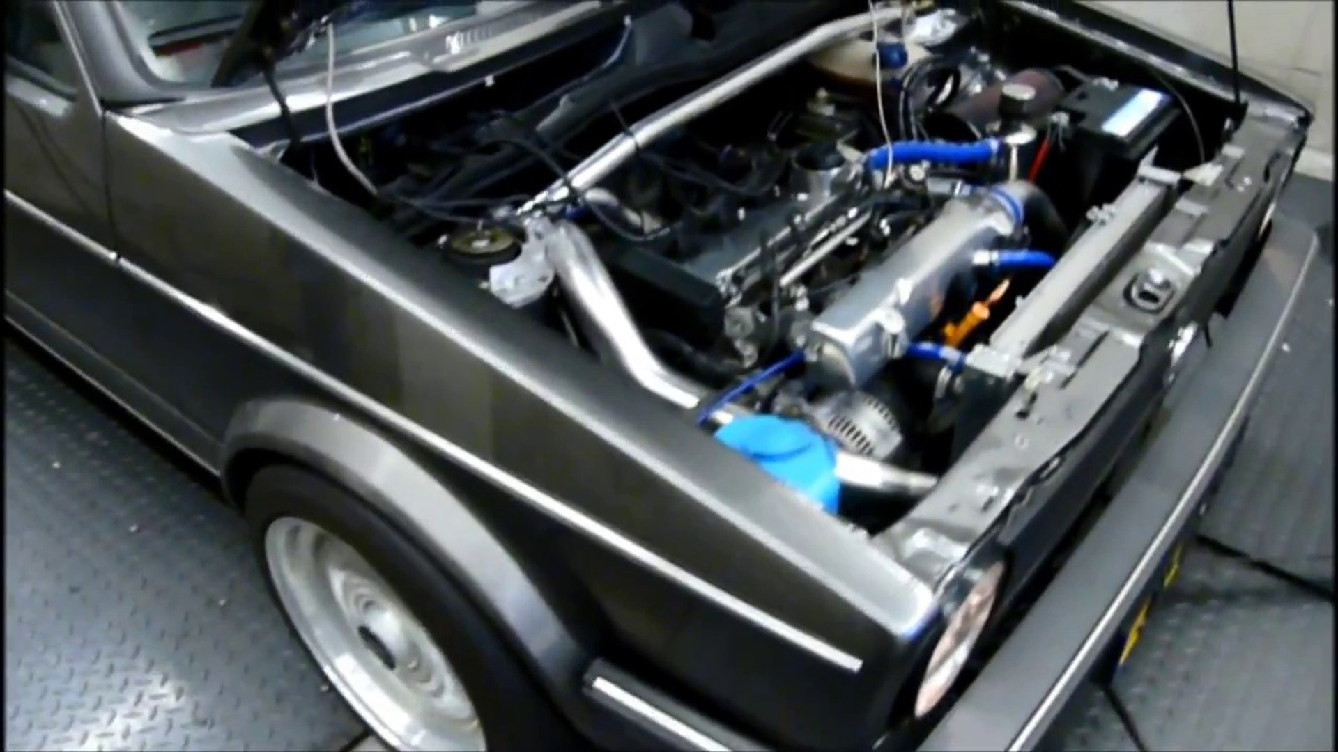 Dyno VW Golf I 1.8L 20V Turbo 310hp KMS MP25 - video Dailymotion