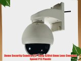 Dome Security Camera 1/3 Sony 420tvl 8mm Lens Constant Speed PTZ Plastic