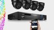 SANNCE? 8CH 960H Video DVR Surveillance Camera System with 4 Day/Night Vision 800TVL Security
