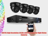 SANNCE? 8CH 960H Video DVR Surveillance Camera System with 4 Day/Night Vision 800TVL Security