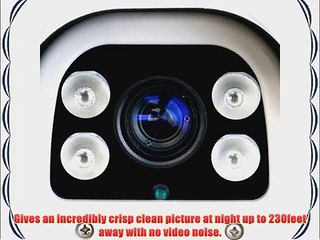 GW High End 720P Analog 1000 TVL Color Sony CMOS 5~50mm Manual Varifocal Lens 4PCs Array IR