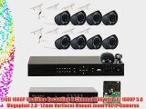 GW Security 8 Channel 1080P PoE NVR HD IP Security Camera System with 8 Indoor/ Outdoor 2.8-12mm