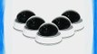 5-Pack White Wireless Fake Dummy Dome CCTV Security Cameras w/ Flashing Red LED
