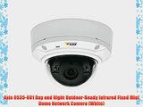 Axis 0535-001 Day and Night Outdoor-Ready Infrared Fixed Mini Dome Network Camera (White)