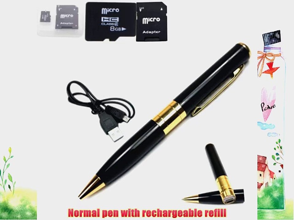 Trecks? Spy Camera Pen   FREE 8GB Memory Card - 1280 x 1024 HD DVR Video PinHole Camera - Best