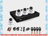 ZOSI 4Channel FULL D1 960H HDMI DVR H.264 Outdoor 800TVL Night Vision Color Cameras CCTV Home