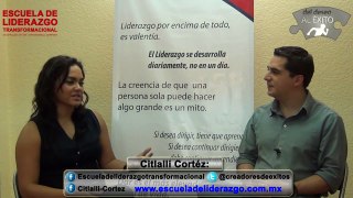 Directora de Escuela de Liderazgo Transformacional, Citlalli Cortéz en Compartiendo Éxitos