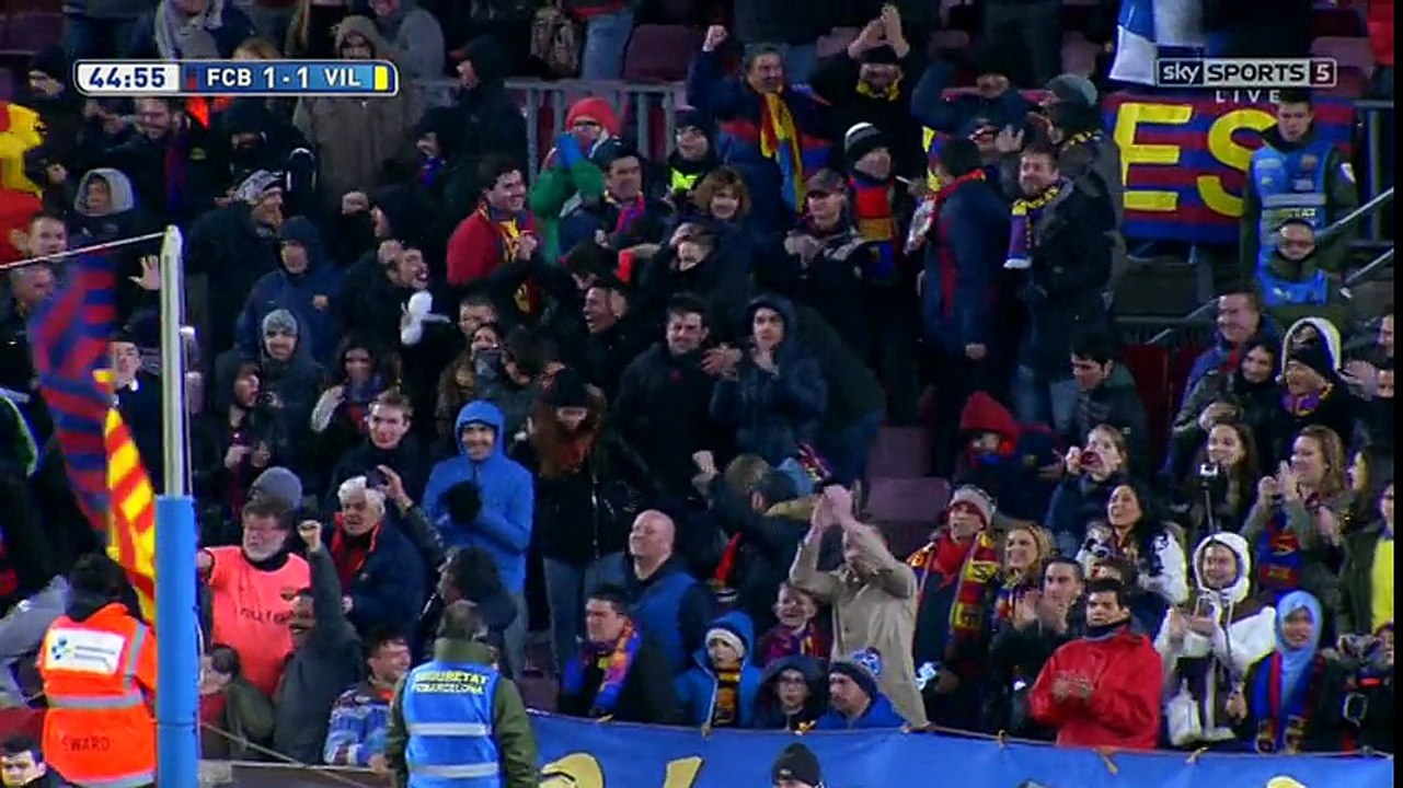 ملخص مباراة برشلونة - فياريال