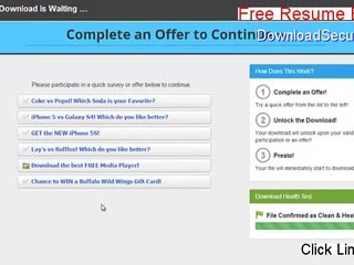 Free Resume Builder Keygen - Risk Free Download