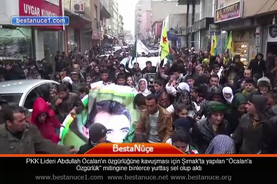 Şırnak'ta Öcalan'a Özgürlük mitingine binlerce yurttaş sel olup aktı