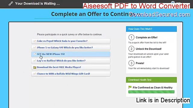 Aiseesoft PDF to Word Converter Full Download (Legit Download 2015)