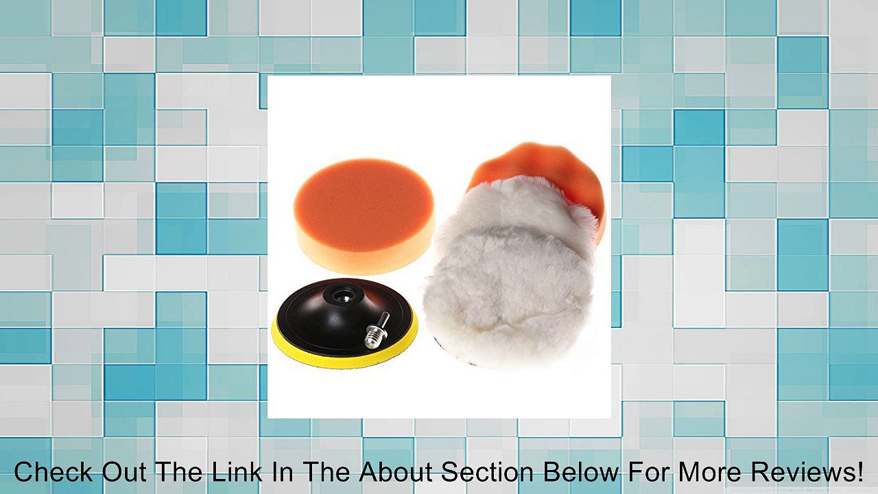 5pcs 6" High Gross Polishing Buffer Pad Set + Drill Adapter--M14 For Car polish Review