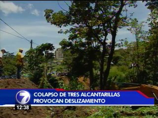 CONAVI trabaja estabilizando terreno en deslizamiento de Circunvalación