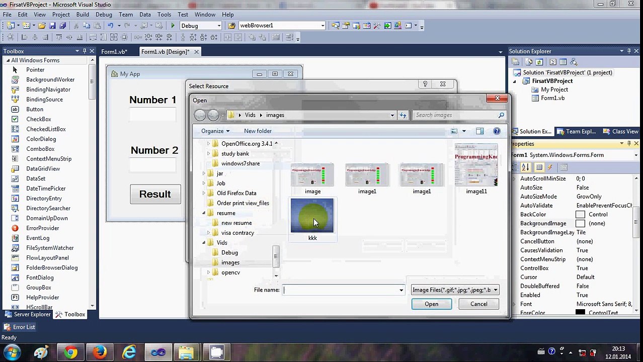 Visual Basic .NET Tutorial 5 - Set Your Form Properties (background image ,icon ..) in Visual Basic