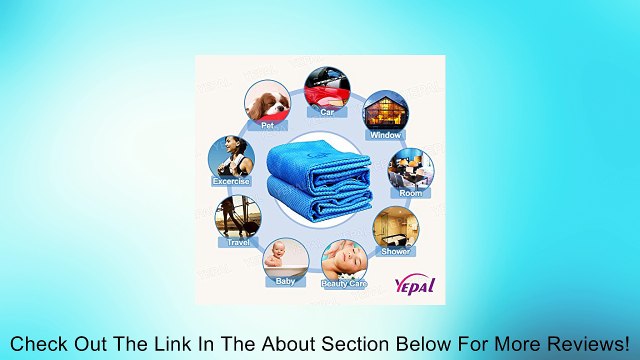 Yepal PVA Chamois Towel, Size at 26 *17 , Super Water-Absorbing(5 Times Absorbing Than Normal Cloth) ,Durable Quality , Dot-Embossed Surface, Bright Color, Machine Washable , Cooling&Soft Dry, 1 Towel Per Round Tube Pack,Ideal Used As Car Clean Cloth, Spo