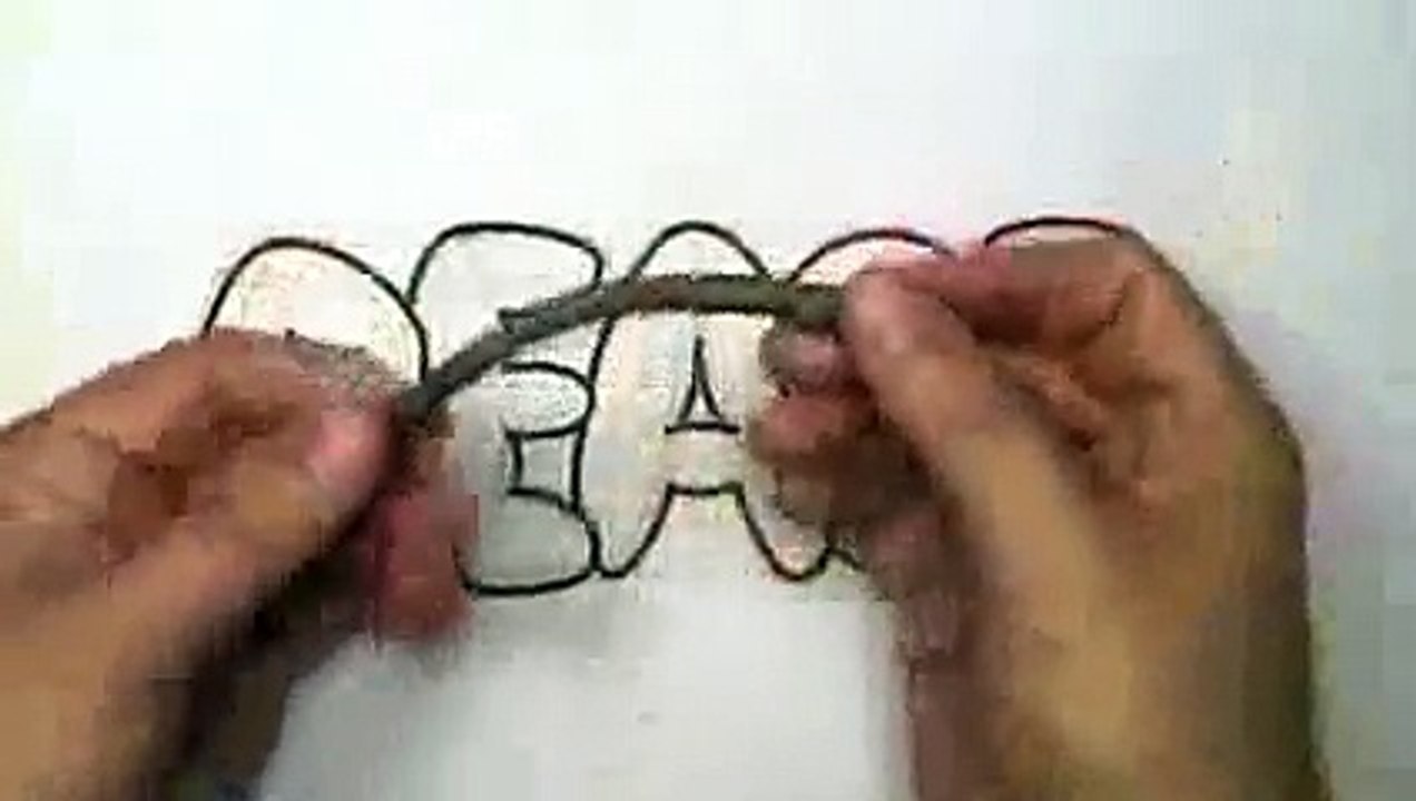 How-to-draw-PEACE-in-Graffiti-Letters
