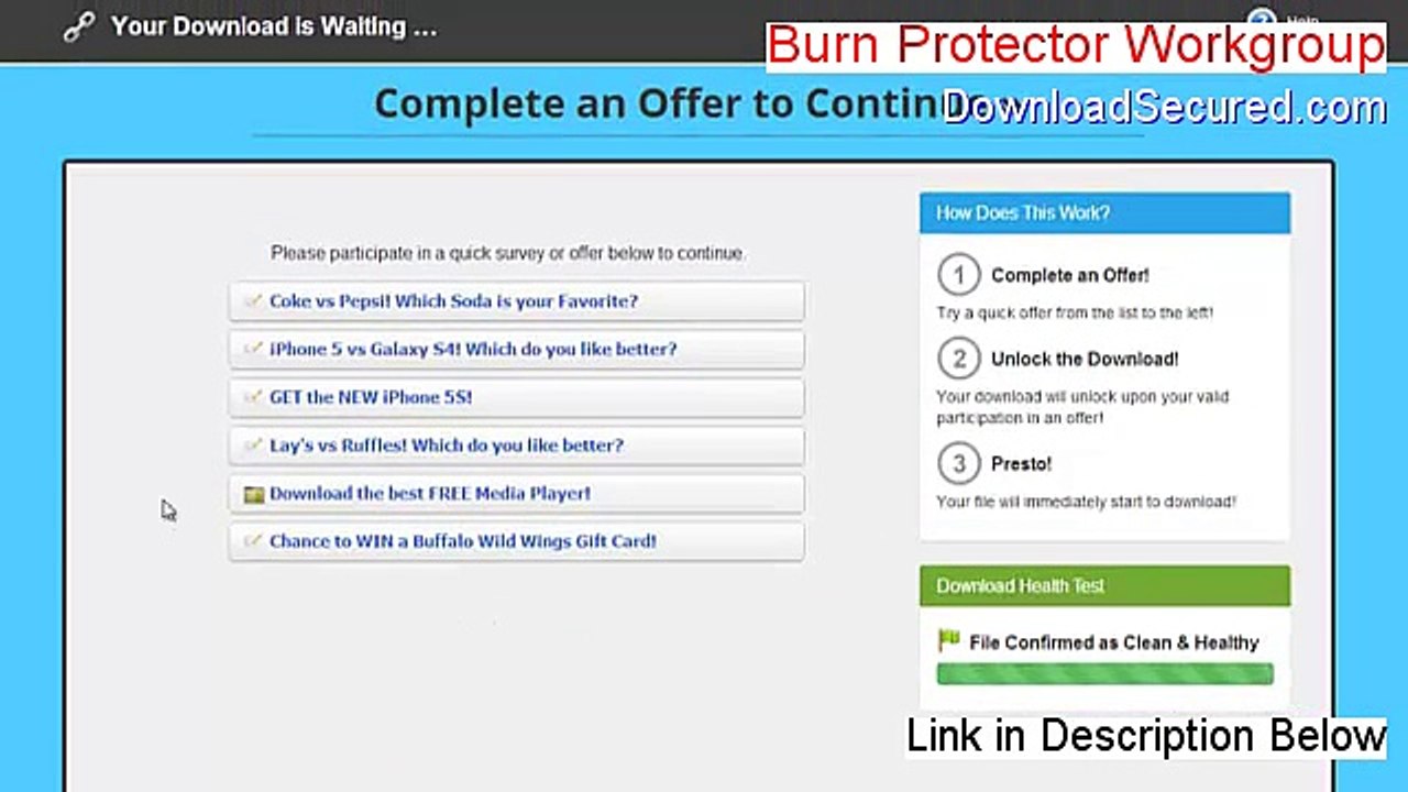 Burn Protector Workgroup Full Download (Instant Download)