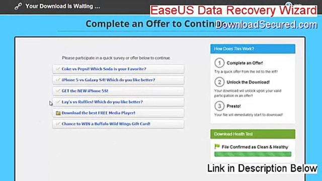 EaseUS Data Recovery Wizard Full Download - Download Here [2015]