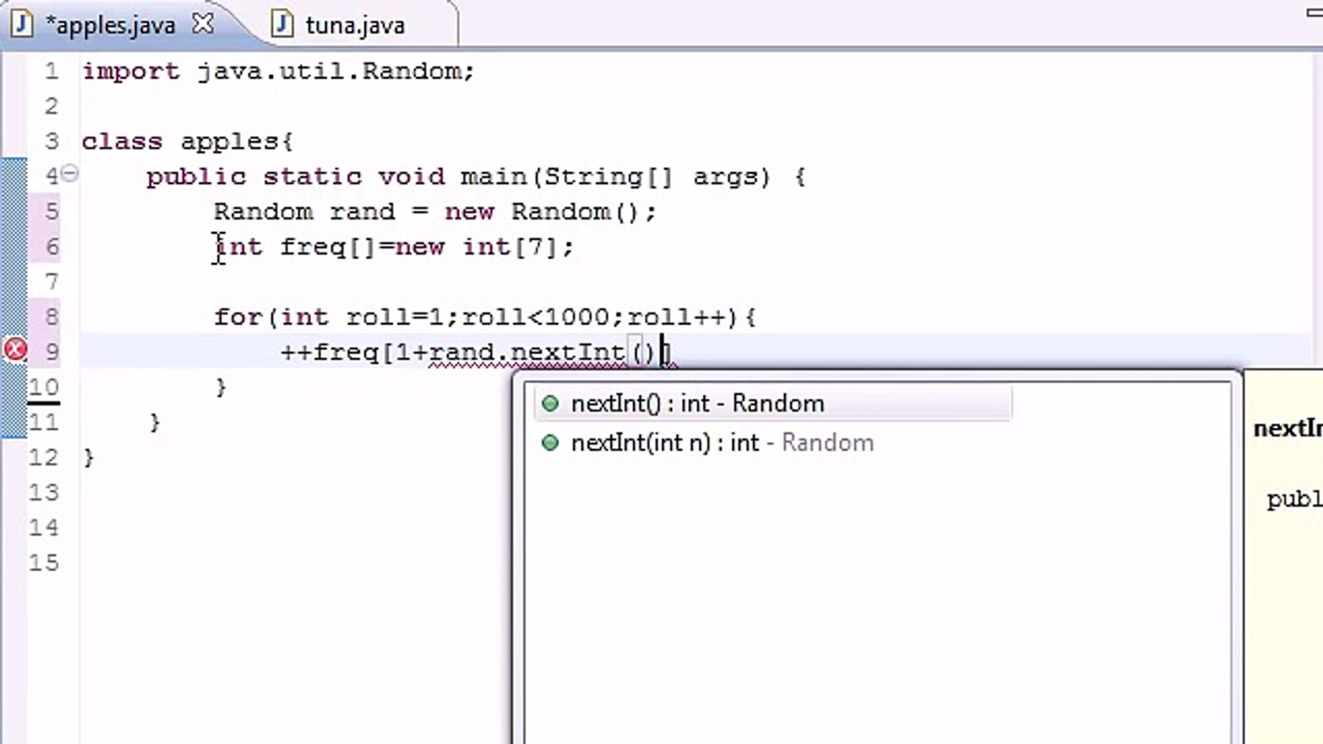 Java Programming Tutorial - 30 - Array Elements as Counters